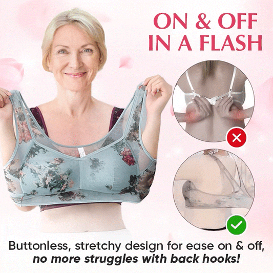 🔥🌸2025 New Lace Buttonless Comfortable Bra